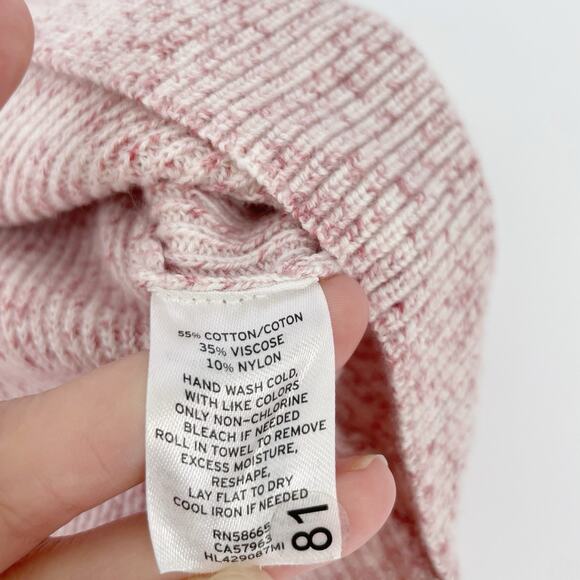 Chelsea 28 Revolve Knit V-Neck Sweater Plunge Top Size Medium Pink Chelsea28 - Picture 7 of 8